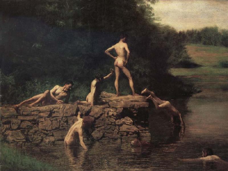 Thomas Eakins The Swiming Hole Germany oil painting art